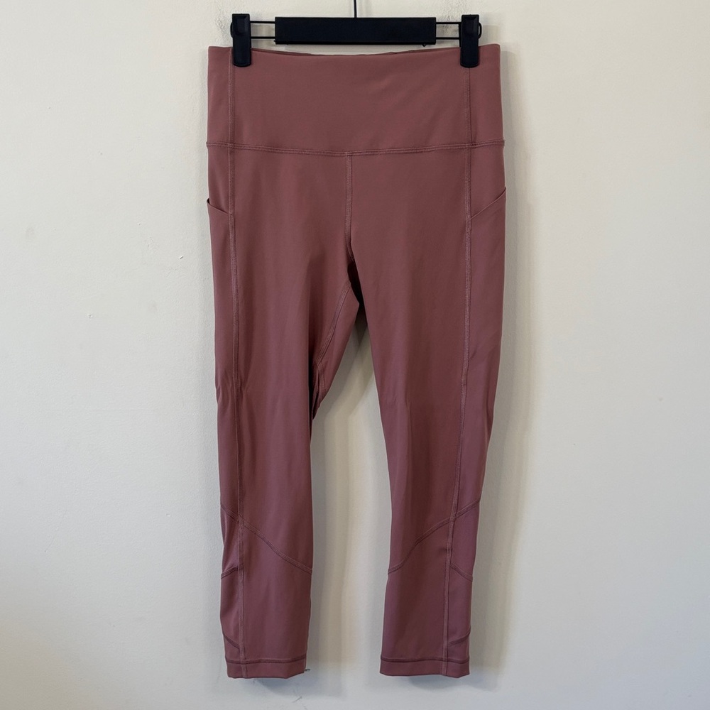 Lululemon Pace Rival High-Rise Crop 22” Leggings Spiced Chai Size 6 - Picture 2 of 10